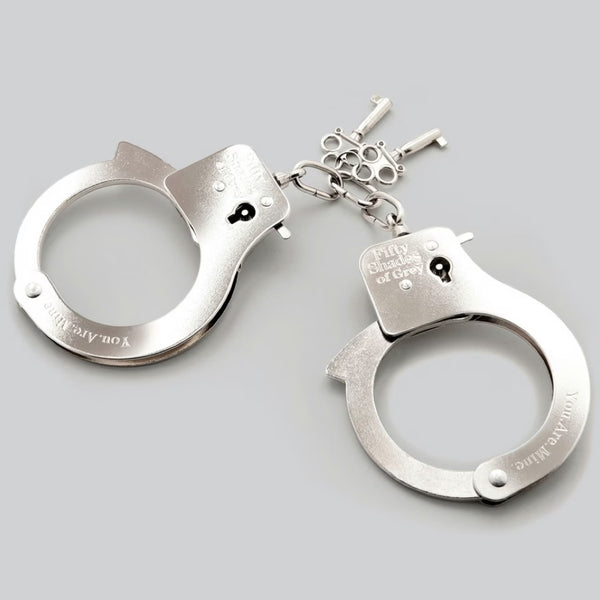 Fifty Shades of Grey Collection: You. Are. Mine. Metal Handcuffs