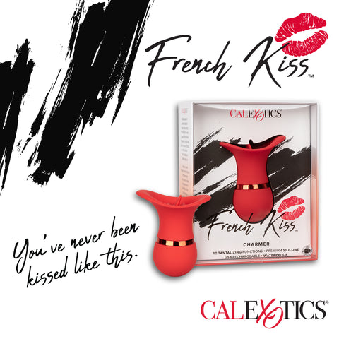 CalExotics French Kiss Charmer Rechargeable Flickering Tongue Vibrator - Extreme Toyz Singapore - https://extremetoyz.com.sg - Sex Toys and Lingerie Online Store - Bondage Gear / Vibrators / Electrosex Toys / Wireless Remote Control Vibes / Sexy Lingerie and Role Play / BDSM / Dungeon Furnitures / Dildos and Strap Ons &nbsp;/ Anal and Prostate Massagers / Anal Douche and Cleaning Aide / Delay Sprays and Gels / Lubricants and more...