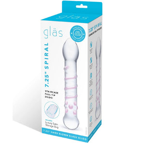 Glas Spiral Staircase Handblown Textured Dildo - Extreme Toyz Singapore - https://extremetoyz.com.sg - Sex Toys and Lingerie Online Store - Bondage Gear / Vibrators / Electrosex Toys / Wireless Remote Control Vibes / Sexy Lingerie and Role Play / BDSM / Dungeon Furnitures / Dildos and Strap Ons &nbsp;/ Anal and Prostate Massagers / Anal Douche and Cleaning Aide / Delay Sprays and Gels / Lubricants and more...