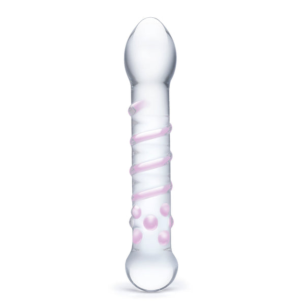 Glas Spiral Staircase Handblown Textured Dildo - Extreme Toyz Singapore - https://extremetoyz.com.sg - Sex Toys and Lingerie Online Store - Bondage Gear / Vibrators / Electrosex Toys / Wireless Remote Control Vibes / Sexy Lingerie and Role Play / BDSM / Dungeon Furnitures / Dildos and Strap Ons &nbsp;/ Anal and Prostate Massagers / Anal Douche and Cleaning Aide / Delay Sprays and Gels / Lubricants and more...