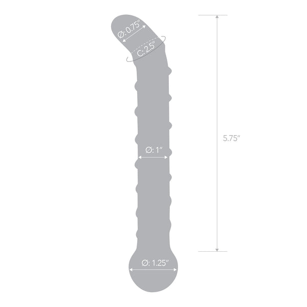 Glas 6.5" Mr. Swirly G-Spot Handblown Glass Dildo - Extreme Toyz Singapore - https://extremetoyz.com.sg - Sex Toys and Lingerie Online Store - Bondage Gear / Vibrators / Electrosex Toys / Wireless Remote Control Vibes / Sexy Lingerie and Role Play / BDSM / Dungeon Furnitures / Dildos and Strap Ons &nbsp;/ Anal and Prostate Massagers / Anal Douche and Cleaning Aide / Delay Sprays and Gels / Lubricants and more...