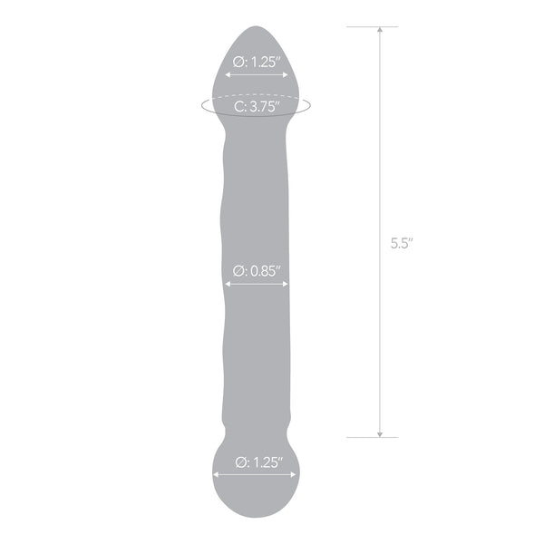 Glas 6.5" Textured Double Sided Blue Handblown Glass Dildo - Extreme Toyz Singapore - https://extremetoyz.com.sg - Sex Toys and Lingerie Online Store - Bondage Gear / Vibrators / Electrosex Toys / Wireless Remote Control Vibes / Sexy Lingerie and Role Play / BDSM / Dungeon Furnitures / Dildos and Strap Ons &nbsp;/ Anal and Prostate Massagers / Anal Douche and Cleaning Aide / Delay Sprays and Gels / Lubricants and more...