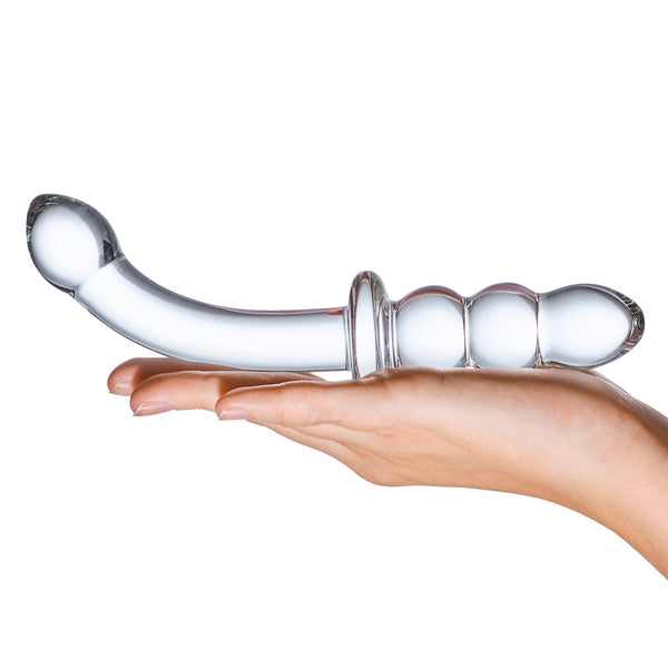 Glas 8" Double Ended G-Spot Handblown Glass Dildo - Extreme Toyz Singapore - https://extremetoyz.com.sg - Sex Toys and Lingerie Online Store - Bondage Gear / Vibrators / Electrosex Toys / Wireless Remote Control Vibes / Sexy Lingerie and Role Play / BDSM / Dungeon Furnitures / Dildos and Strap Ons &nbsp;/ Anal and Prostate Massagers / Anal Douche and Cleaning Aide / Delay Sprays and Gels / Lubricants and more...