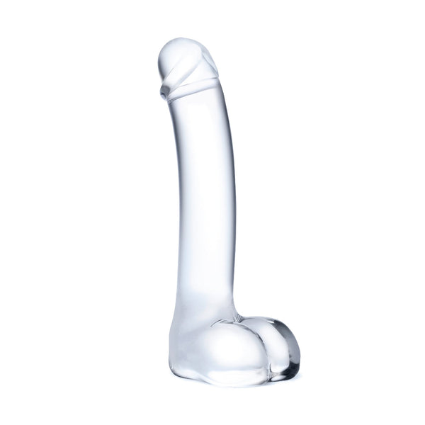 Glas 7" Realistic Curved Handblown Glass G-Spot Dildo - Extreme Toyz Singapore - https://extremetoyz.com.sg - Sex Toys and Lingerie Online Store - Bondage Gear / Vibrators / Electrosex Toys / Wireless Remote Control Vibes / Sexy Lingerie and Role Play / BDSM / Dungeon Furnitures / Dildos and Strap Ons &nbsp;/ Anal and Prostate Massagers / Anal Douche and Cleaning Aide / Delay Sprays and Gels / Lubricants and more...