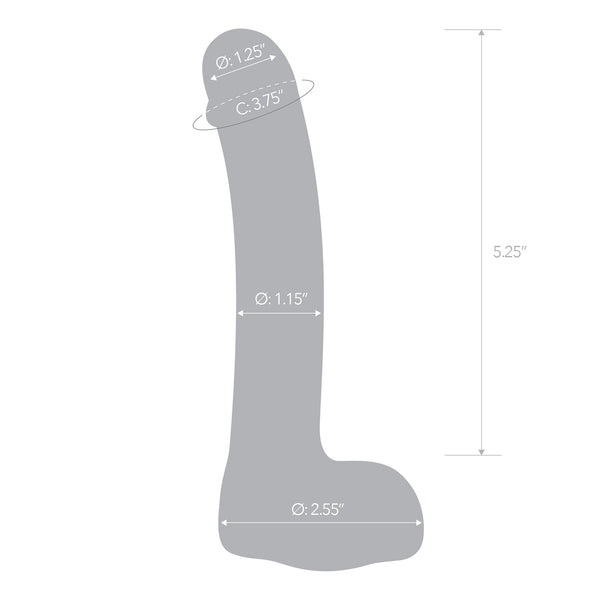 Glas 7" Realistic Curved Handblown Glass G-Spot Dildo - Extreme Toyz Singapore - https://extremetoyz.com.sg - Sex Toys and Lingerie Online Store - Bondage Gear / Vibrators / Electrosex Toys / Wireless Remote Control Vibes / Sexy Lingerie and Role Play / BDSM / Dungeon Furnitures / Dildos and Strap Ons &nbsp;/ Anal and Prostate Massagers / Anal Douche and Cleaning Aide / Delay Sprays and Gels / Lubricants and more...