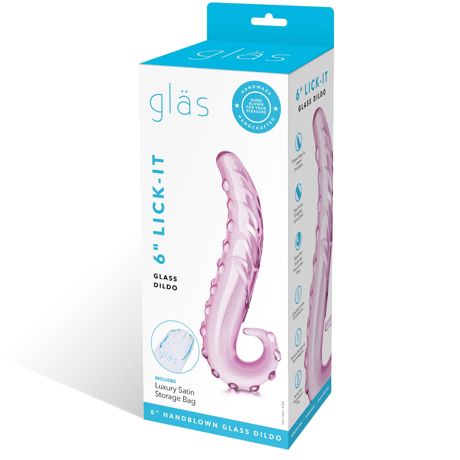 Glas Lick-it Handblown Glass Tentacle Dildo - Extreme Toyz Singapore - https://extremetoyz.com.sg - Sex Toys and Lingerie Online Store - Bondage Gear / Vibrators / Electrosex Toys / Wireless Remote Control Vibes / Sexy Lingerie and Role Play / BDSM / Dungeon Furnitures / Dildos and Strap Ons &nbsp;/ Anal and Prostate Massagers / Anal Douche and Cleaning Aide / Delay Sprays and Gels / Lubricants and more...