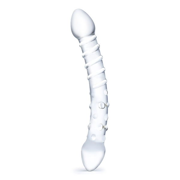 Glas Double Trouble Handblown Glass Dildo - Extreme Toyz Singapore - https://extremetoyz.com.sg - Sex Toys and Lingerie Online Store - Bondage Gear / Vibrators / Electrosex Toys / Wireless Remote Control Vibes / Sexy Lingerie and Role Play / BDSM / Dungeon Furnitures / Dildos and Strap Ons &nbsp;/ Anal and Prostate Massagers / Anal Douche and Cleaning Aide / Delay Sprays and Gels / Lubricants and more...