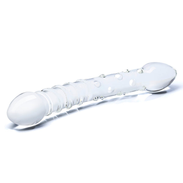 Glas Double Trouble Handblown Glass Dildo - Extreme Toyz Singapore - https://extremetoyz.com.sg - Sex Toys and Lingerie Online Store - Bondage Gear / Vibrators / Electrosex Toys / Wireless Remote Control Vibes / Sexy Lingerie and Role Play / BDSM / Dungeon Furnitures / Dildos and Strap Ons &nbsp;/ Anal and Prostate Massagers / Anal Douche and Cleaning Aide / Delay Sprays and Gels / Lubricants and more...