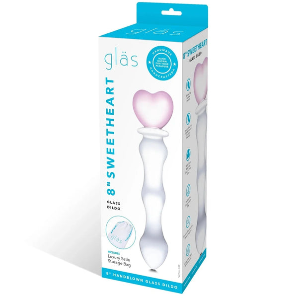 8" Sweetheart Glass Dildo