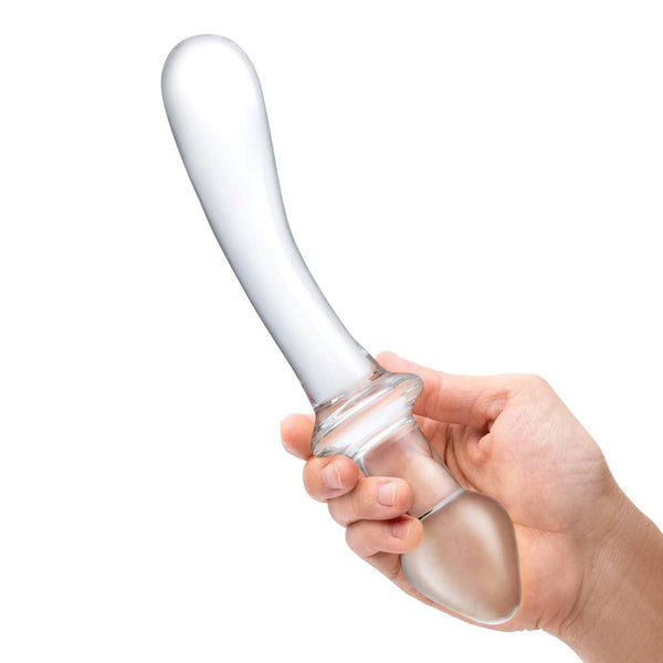 Glas 9" Classic Curved Handblown Glass Dual-Ended Dildo - Extreme Toyz Singapore - https://extremetoyz.com.sg - Sex Toys and Lingerie Online Store - Bondage Gear / Vibrators / Electrosex Toys / Wireless Remote Control Vibes / Sexy Lingerie and Role Play / BDSM / Dungeon Furnitures / Dildos and Strap Ons &nbsp;/ Anal and Prostate Massagers / Anal Douche and Cleaning Aide / Delay Sprays and Gels / Lubricants and more...