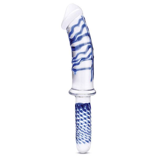 Glas 11" Realistic Double Ended Handblown Glass Dildo with Handle - Extreme Toyz Singapore - https://extremetoyz.com.sg - Sex Toys and Lingerie Online Store - Bondage Gear / Vibrators / Electrosex Toys / Wireless Remote Control Vibes / Sexy Lingerie and Role Play / BDSM / Dungeon Furnitures / Dildos and Strap Ons &nbsp;/ Anal and Prostate Massagers / Anal Douche and Cleaning Aide / Delay Sprays and Gels / Lubricants and more...