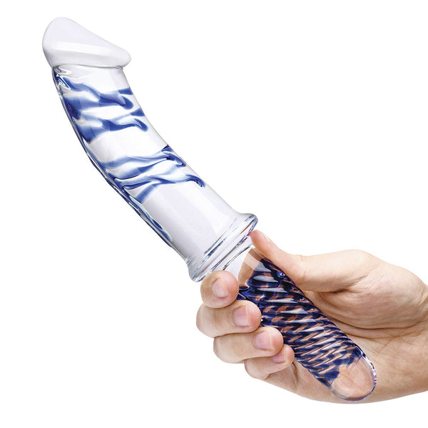 Glas 11" Realistic Double Ended Handblown Glass Dildo with Handle - Extreme Toyz Singapore - https://extremetoyz.com.sg - Sex Toys and Lingerie Online Store - Bondage Gear / Vibrators / Electrosex Toys / Wireless Remote Control Vibes / Sexy Lingerie and Role Play / BDSM / Dungeon Furnitures / Dildos and Strap Ons &nbsp;/ Anal and Prostate Massagers / Anal Douche and Cleaning Aide / Delay Sprays and Gels / Lubricants and more...