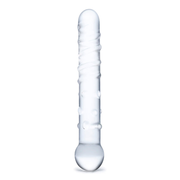 Glas Callisto Nubbed Clear Handblown Glass Dildo - Extreme Toyz Singapore - https://extremetoyz.com.sg - Sex Toys and Lingerie Online Store - Bondage Gear / Vibrators / Electrosex Toys / Wireless Remote Control Vibes / Sexy Lingerie and Role Play / BDSM / Dungeon Furnitures / Dildos and Strap Ons &nbsp;/ Anal and Prostate Massagers / Anal Douche and Cleaning Aide / Delay Sprays and Gels / Lubricants and more...