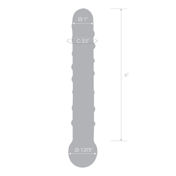 Glas Callisto Nubbed Clear Handblown Glass Dildo - Extreme Toyz Singapore - https://extremetoyz.com.sg - Sex Toys and Lingerie Online Store - Bondage Gear / Vibrators / Electrosex Toys / Wireless Remote Control Vibes / Sexy Lingerie and Role Play / BDSM / Dungeon Furnitures / Dildos and Strap Ons &nbsp;/ Anal and Prostate Massagers / Anal Douche and Cleaning Aide / Delay Sprays and Gels / Lubricants and more...