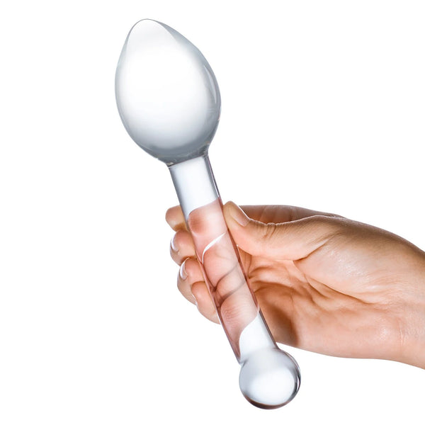 8" Pure Indulgence Anal Glass Dildo