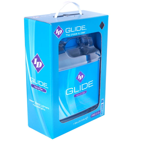 ID Lubricants GLIDE Natural Feel Lubricant - 3.8L - Extreme Toyz Singapore - https://extremetoyz.com.sg - Sex Toys and Lingerie Online Store - Bondage Gear / Vibrators / Electrosex Toys / Wireless Remote Control Vibes / Sexy Lingerie and Role Play / BDSM / Dungeon Furnitures / Dildos and Strap Ons  / Anal and Prostate Massagers / Anal Douche and Cleaning Aide / Delay Sprays and Gels / Lubricants and more...