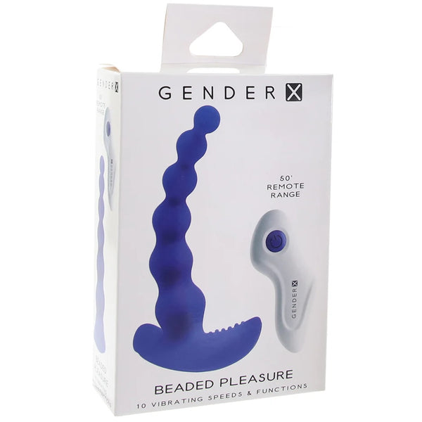 Gender X Beaded Pleasure 10-Function Rechargeable Remote Controlled Anal Vibrator