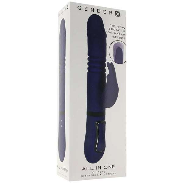 Gender X All In One 10-Function Rechargeable Thrusting Rabbit Vibrator