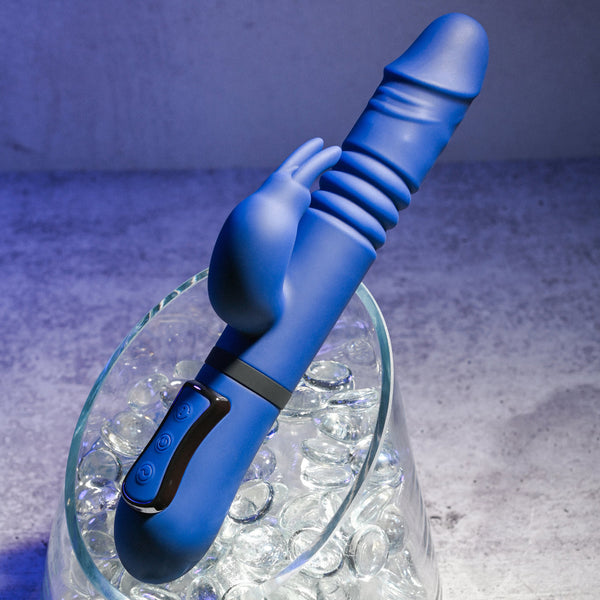 Gender X All In One 10-Function Rechargeable Thrusting Rabbit Vibrator