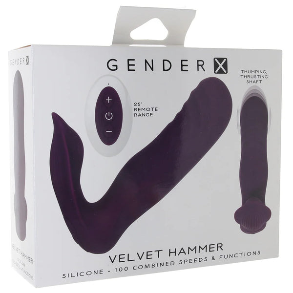 Gender X Velvet Hammer Rechargeable Thumping Wearable Vibe