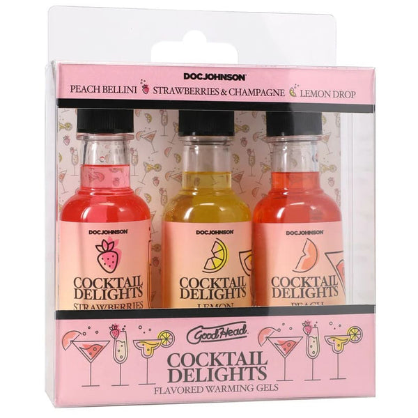 GoodHead Cocktail Delights Flavored Warming Gels - 3 Pack