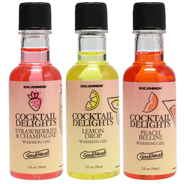 GoodHead Cocktail Delights Flavored Warming Gels - 3 Pack