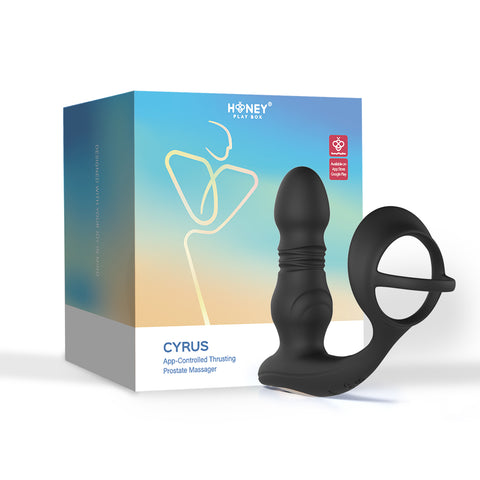 Honey Play Box CYRUS App Controlled Thrusting Prostate Massager & Cock Ring - Extreme Toyz Singapore - https://extremetoyz.com.sg - Sex Toys and Lingerie Online Store - Bondage Gear / Vibrators / Electrosex Toys / Wireless Remote Control Vibes / Sexy Lingerie and Role Play / BDSM / Dungeon Furnitures / Dildos and Strap Ons &nbsp;/ Anal and Prostate Massagers / Anal Douche and Cleaning Aide / Delay Sprays and Gels / Lubricants and more...