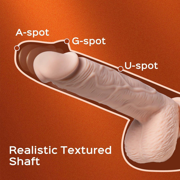 Honey Play Box PAXTON App Controlled 8.5" Realisting Rotating Dildo - Extreme Toyz Singapore - https://extremetoyz.com.sg - Sex Toys and Lingerie Online Store - Bondage Gear / Vibrators / Electrosex Toys / Wireless Remote Control Vibes / Sexy Lingerie and Role Play / BDSM / Dungeon Furnitures / Dildos and Strap Ons &nbsp;/ Anal and Prostate Massagers / Anal Douche and Cleaning Aide / Delay Sprays and Gels / Lubricants and more...