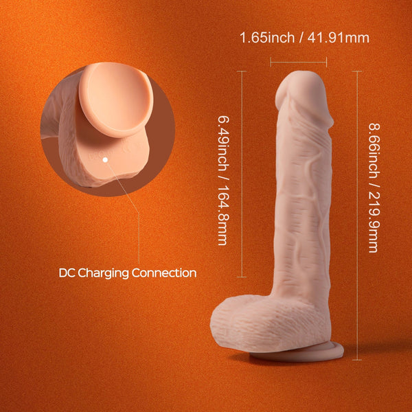 Honey Play Box PAXTON App Controlled 8.5" Realisting Rotating Dildo - Extreme Toyz Singapore - https://extremetoyz.com.sg - Sex Toys and Lingerie Online Store - Bondage Gear / Vibrators / Electrosex Toys / Wireless Remote Control Vibes / Sexy Lingerie and Role Play / BDSM / Dungeon Furnitures / Dildos and Strap Ons &nbsp;/ Anal and Prostate Massagers / Anal Douche and Cleaning Aide / Delay Sprays and Gels / Lubricants and more...