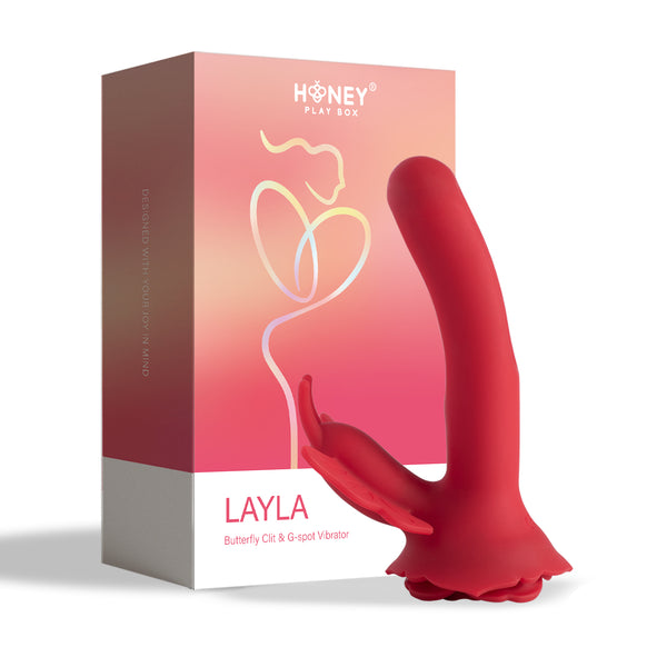 Honey Play Box LAYLA Butterfly Flapping G-spot & Clit Vibrator - Extreme Toyz Singapore - https://extremetoyz.com.sg - Sex Toys and Lingerie Online Store - Bondage Gear / Vibrators / Electrosex Toys / Wireless Remote Control Vibes / Sexy Lingerie and Role Play / BDSM / Dungeon Furnitures / Dildos and Strap Ons &nbsp;/ Anal and Prostate Massagers / Anal Douche and Cleaning Aide / Delay Sprays and Gels / Lubricants and more...