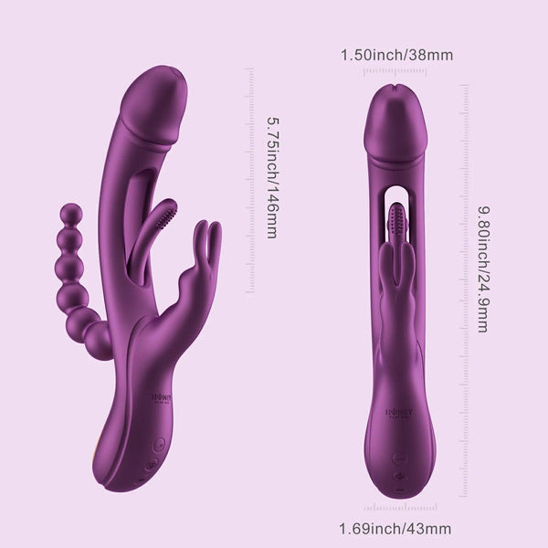 Honey Play Box TRILUX App Controlled Rabbit Vibrator - Extreme Toyz Singapore - https://extremetoyz.com.sg - Sex Toys and Lingerie Online Store - Bondage Gear / Vibrators / Electrosex Toys / Wireless Remote Control Vibes / Sexy Lingerie and Role Play / BDSM / Dungeon Furnitures / Dildos and Strap Ons &nbsp;/ Anal and Prostate Massagers / Anal Douche and Cleaning Aide / Delay Sprays and Gels / Lubricants and more...