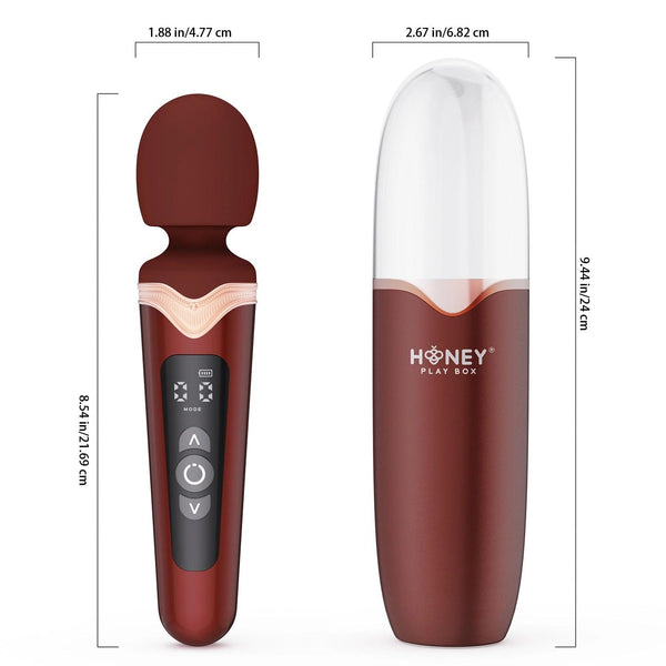 Honey Play Box STORMI Wand Massager with Charging Case - Extreme Toyz Singapore - https://extremetoyz.com.sg - Sex Toys and Lingerie Online Store - Bondage Gear / Vibrators / Electrosex Toys / Wireless Remote Control Vibes / Sexy Lingerie and Role Play / BDSM / Dungeon Furnitures / Dildos and Strap Ons &nbsp;/ Anal and Prostate Massagers / Anal Douche and Cleaning Aide / Delay Sprays and Gels / Lubricants and more...