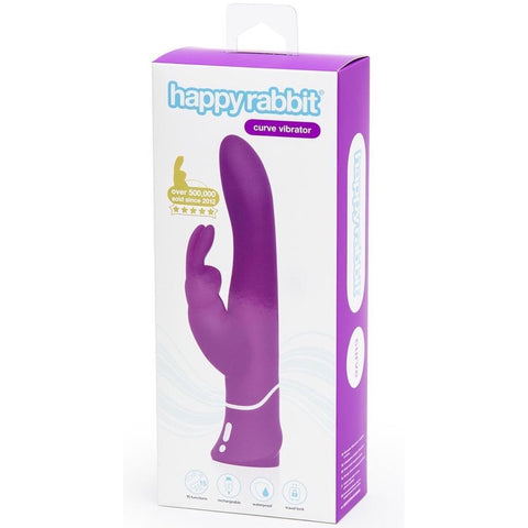 Happy Rabbit Curve Rechargeable Rabbit Vibrator - Extreme Toyz Singapore - https://extremetoyz.com.sg - Sex Toys and Lingerie Online Store - Bondage Gear / Vibrators / Electrosex Toys / Wireless Remote Control Vibes / Sexy Lingerie and Role Play / BDSM / Dungeon Furnitures / Dildos and Strap Ons  / Anal and Prostate Massagers / Anal Douche and Cleaning Aide / Delay Sprays and Gels / Lubricants and more...
