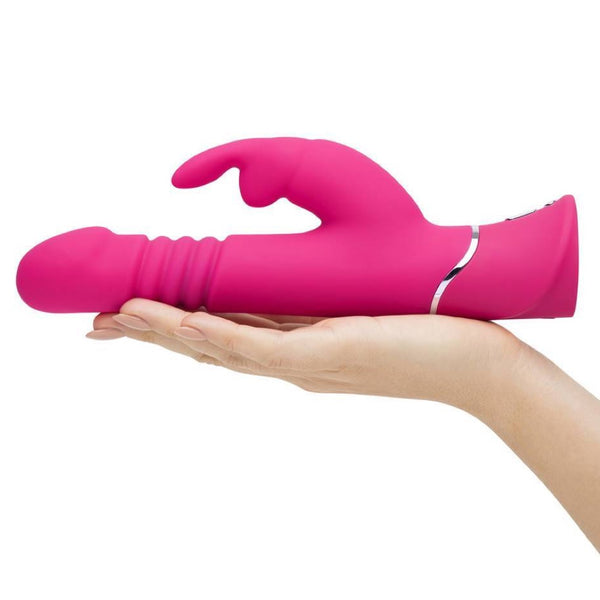 Happy Rabbit Thrusting Realistic Rechargeable Rabbit Vibrator - Extreme Toyz Singapore - https://extremetoyz.com.sg - Sex Toys and Lingerie Online Store - Bondage Gear / Vibrators / Electrosex Toys / Wireless Remote Control Vibes / Sexy Lingerie and Role Play / BDSM / Dungeon Furnitures / Dildos and Strap Ons  / Anal and Prostate Massagers / Anal Douche and Cleaning Aide / Delay Sprays and Gels / Lubricants and more...
