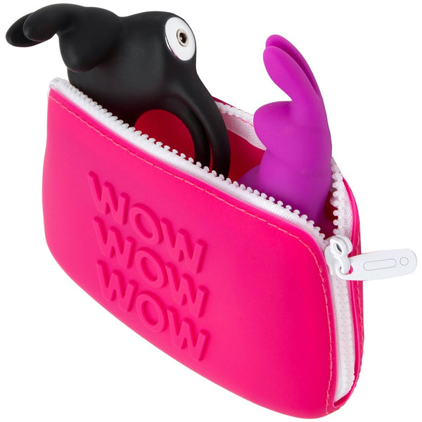 Happy Rabbit WOW Small Silicone Zip Storage Case - Extreme Toyz Singapore - https://extremetoyz.com.sg - Sex Toys and Lingerie Online Store - Bondage Gear / Vibrators / Electrosex Toys / Wireless Remote Control Vibes / Sexy Lingerie and Role Play / BDSM / Dungeon Furnitures / Dildos and Strap Ons  / Anal and Prostate Massagers / Anal Douche and Cleaning Aide / Delay Sprays and Gels / Lubricants and more...