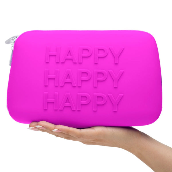 Happy Rabbit HAPPY Large Silicone Zip Storage Case - Extreme Toyz Singapore - https://extremetoyz.com.sg - Sex Toys and Lingerie Online Store - Bondage Gear / Vibrators / Electrosex Toys / Wireless Remote Control Vibes / Sexy Lingerie and Role Play / BDSM / Dungeon Furnitures / Dildos and Strap Ons  / Anal and Prostate Massagers / Anal Douche and Cleaning Aide / Delay Sprays and Gels / Lubricants and more...