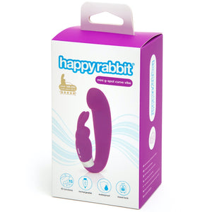 Happy Rabbit Rechargeable G-Spot Clitoral Curve Vibrator - Extreme Toyz Singapore - https://extremetoyz.com.sg - Sex Toys and Lingerie Online Store - Bondage Gear / Vibrators / Electrosex Toys / Wireless Remote Control Vibes / Sexy Lingerie and Role Play / BDSM / Dungeon Furnitures / Dildos and Strap Ons  / Anal and Prostate Massagers / Anal Douche and Cleaning Aide / Delay Sprays and Gels / Lubricants and more...