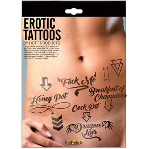 Hott Products Erotic Tattoos - Extreme Toyz Singapore - https://extremetoyz.com.sg - Sex Toys and Lingerie Online Store - Bondage Gear / Vibrators / Electrosex Toys / Wireless Remote Control Vibes / Sexy Lingerie and Role Play / BDSM / Dungeon Furnitures / Dildos and Strap Ons &nbsp;/ Anal and Prostate Massagers / Anal Douche and Cleaning Aide / Delay Sprays and Gels / Lubricants and more...