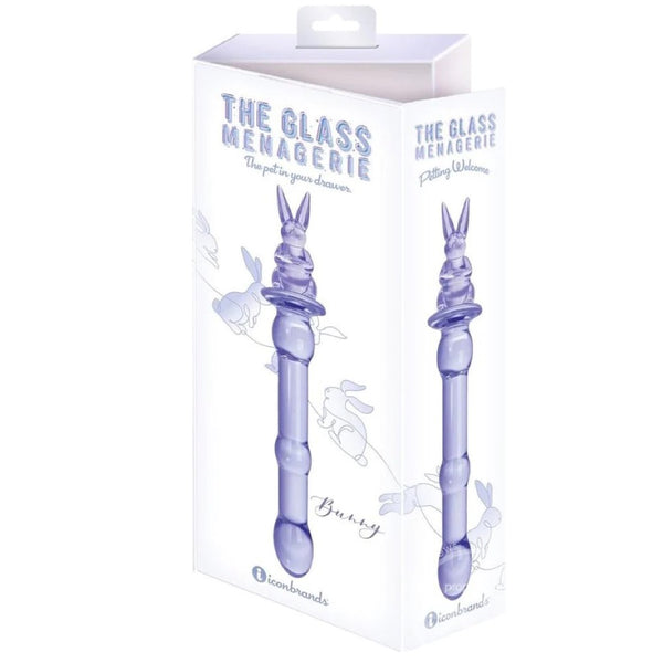 Icon Brands Glass Menagerie Rabbit Dildo - Extreme Toyz Singapore - https://extremetoyz.com.sg - Sex Toys and Lingerie Online Store - Bondage Gear / Vibrators / Electrosex Toys / Wireless Remote Control Vibes / Sexy Lingerie and Role Play / BDSM / Dungeon Furnitures / Dildos and Strap Ons &nbsp;/ Anal and Prostate Massagers / Anal Douche and Cleaning Aide / Delay Sprays and Gels / Lubricants and more...