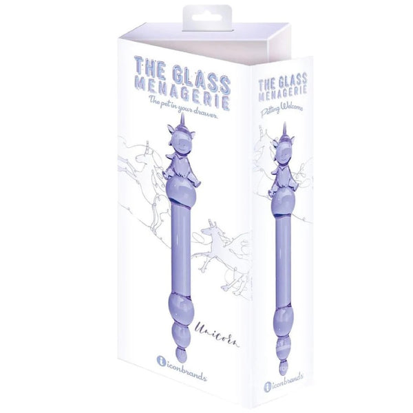 Icon Brands Glass Menagerie Unicorn Dildo -  Extreme Toyz Singapore - https://extremetoyz.com.sg - Sex Toys and Lingerie Online Store - Bondage Gear / Vibrators / Electrosex Toys / Wireless Remote Control Vibes / Sexy Lingerie and Role Play / BDSM / Dungeon Furnitures / Dildos and Strap Ons &nbsp;/ Anal and Prostate Massagers / Anal Douche and Cleaning Aide / Delay Sprays and Gels / Lubricants and more...