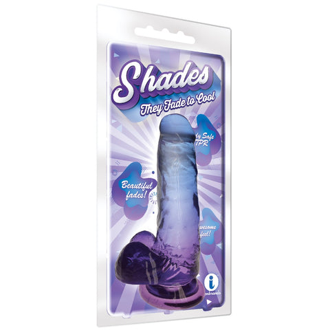 Icon Brands Shades Gradient Jelly 7" Dong - Blue/Violet - Extreme Toyz Singapore - https://extremetoyz.com.sg - Sex Toys and Lingerie Online Store - Bondage Gear / Vibrators / Electrosex Toys / Wireless Remote Control Vibes / Sexy Lingerie and Role Play / BDSM / Dungeon Furnitures / Dildos and Strap Ons &nbsp;/ Anal and Prostate Massagers / Anal Douche and Cleaning Aide / Delay Sprays and Gels / Lubricants and more...