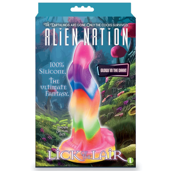 Icon Brands Alien Nation Lick of the Lair Silicone Glow in the Dark Creature Dildo - Extreme Toyz Singapore - https://extremetoyz.com.sg - Sex Toys and Lingerie Online Store - Bondage Gear / Vibrators / Electrosex Toys / Wireless Remote Control Vibes / Sexy Lingerie and Role Play / BDSM / Dungeon Furnitures / Dildos and Strap Ons &nbsp;/ Anal and Prostate Massagers / Anal Douche and Cleaning Aide / Delay Sprays and Gels / Lubricants and more...