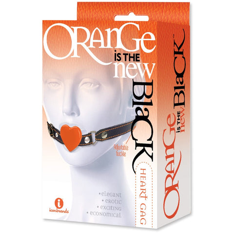 Icon Brands Orange is the New Black The 9's Heart Gag - Extreme Toyz Singapore - https://extremetoyz.com.sg - Sex Toys and Lingerie Online Store - Bondage Gear / Vibrators / Electrosex Toys / Wireless Remote Control Vibes / Sexy Lingerie and Role Play / BDSM / Dungeon Furnitures / Dildos and Strap Ons &nbsp;/ Anal and Prostate Massagers / Anal Douche and Cleaning Aide / Delay Sprays and Gels / Lubricants and more...