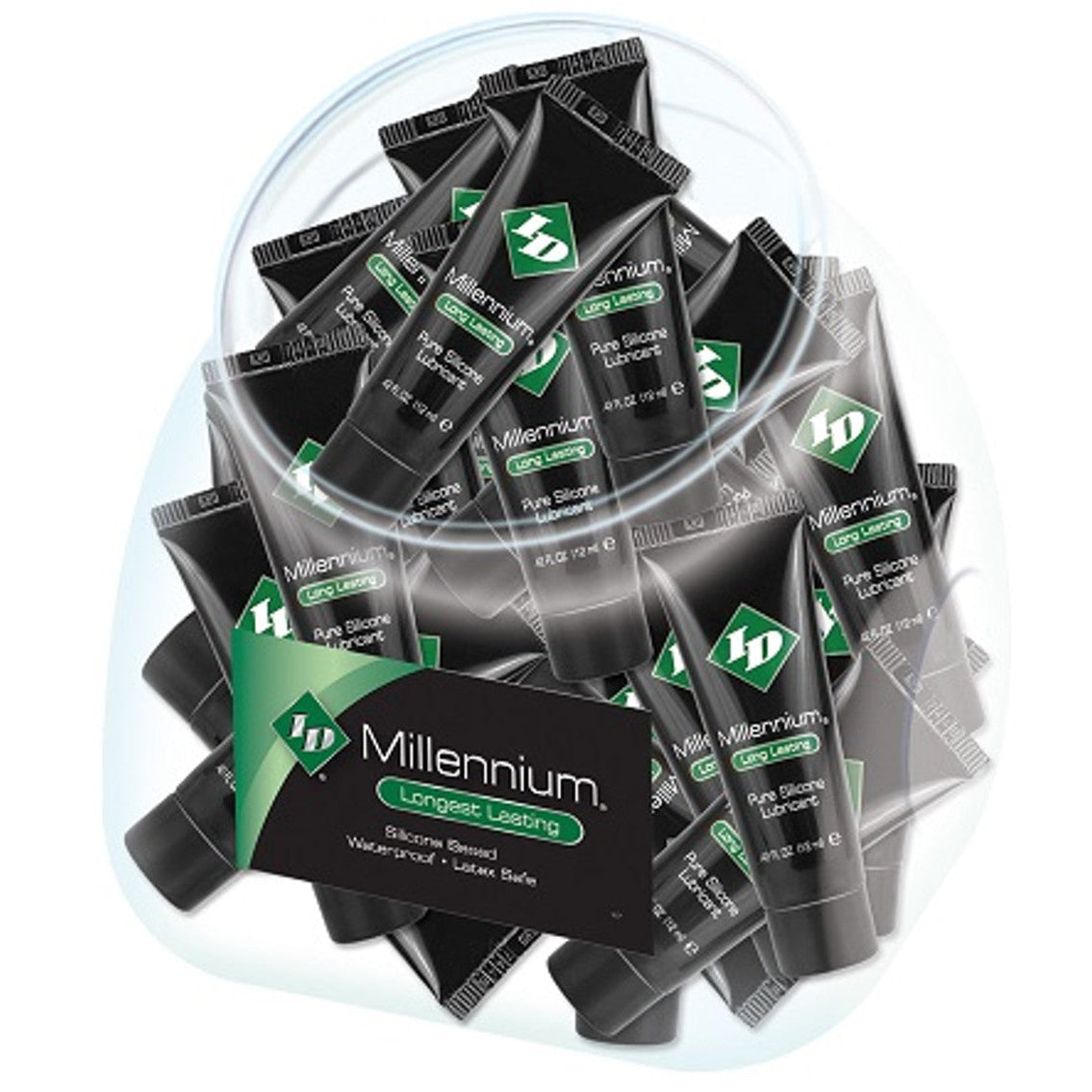 MILLENNIUM Pure Silicone Lubricant 12ml Tube Jar - 72 Count