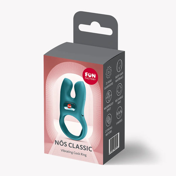 Nōs Classic Rechargeable Vibrating Cock Ring - Green