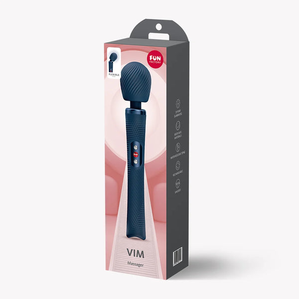 Vim Rechargeable Wand Massager - Night Blue