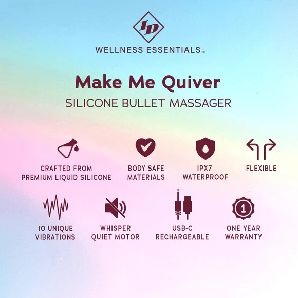 Make Me Quiver Silicone Bullet Massager
