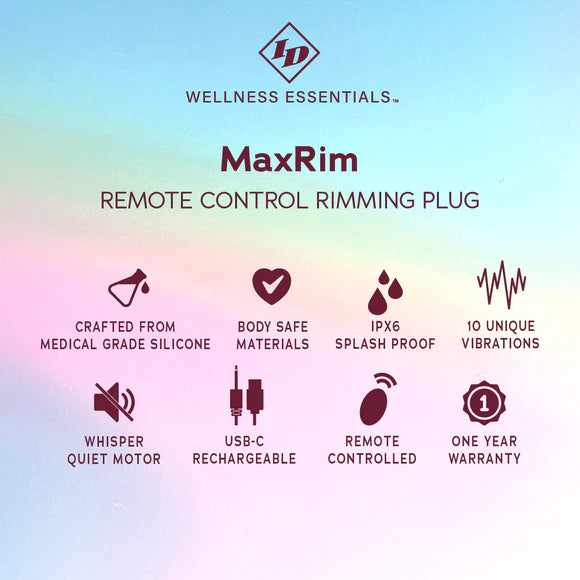 MaxRim Remote Control Rimming Plug