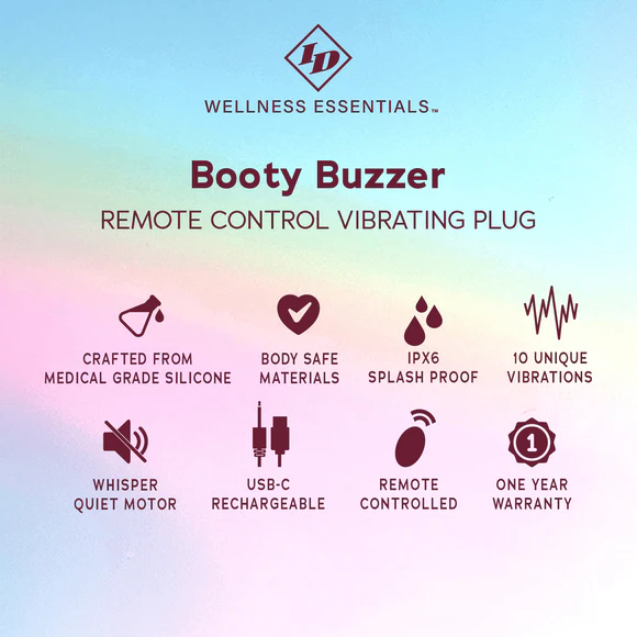 Booty Buzzer Remote Control Vibrating Plug