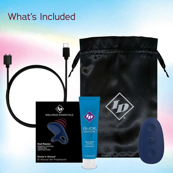 Dual Passion Remote Control Vibrating Couples Ring